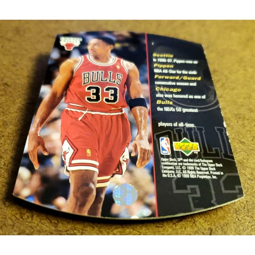 1997-1998 Upper Deck SPx SCOTTIE PIPPEN NBA Die-Cut Basketball Card 30 Bulls HOF